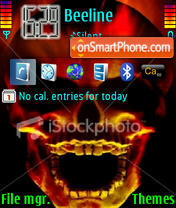 Skull 2 tema screenshot