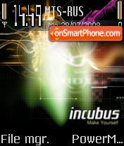 Incubus tema screenshot