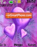 Flowers Hearts tema screenshot