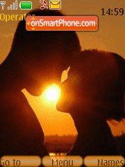 Скриншот темы Love In Sunset