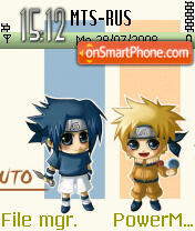 Chibi Naruto theme screenshot
