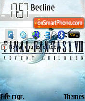Capture d'écran Final Fantasy 7 thème