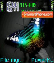 Capture d'écran Effect butterfly thème