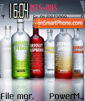 Bottles tema screenshot