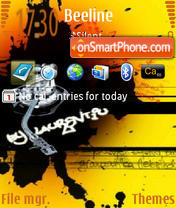 Black Music 240x320 tema screenshot