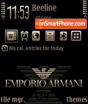 Armani Black Theme-Screenshot