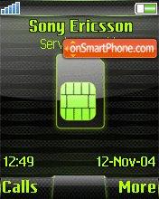 Sim Card es el tema de pantalla