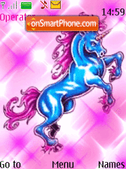 Capture d'écran Blue Unicorn thème