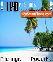 Beautiful Beach tema screenshot