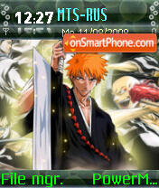 Bleach Reload es el tema de pantalla