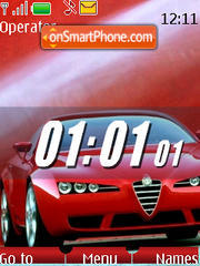 Auto clock (SWF) tema screenshot