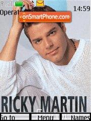Capture d'écran Ricky Martin thème