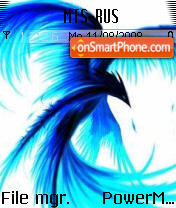 Blue Phoenix tema screenshot