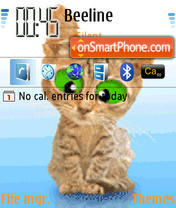 Crazy Cat Animated tema screenshot