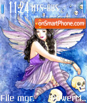 Fairy and skull tema screenshot
