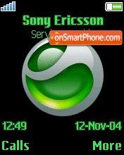 Sony Ericsson Green tema screenshot