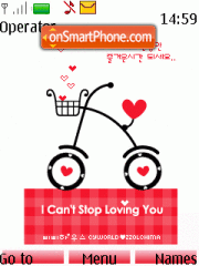 Скриншот темы Love Cycle