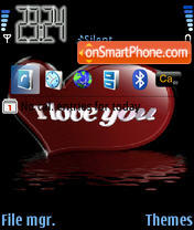 I Love You Animated 02 tema screenshot