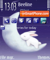 Скриншот темы Bunny Dream