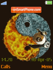 Animated Kunfu Panda theme screenshot