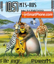 Madagascar 2 theme screenshot
