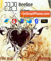 Glamour Heart tema screenshot