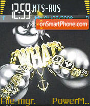 Bling Popeye tema screenshot