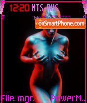 Pink woman tema screenshot