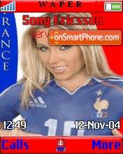 France Girl tema screenshot