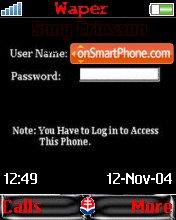 Password tema screenshot