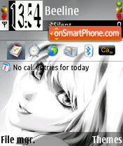 Capture d'écran Death Note thème