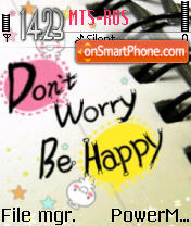 Be Happy es el tema de pantalla