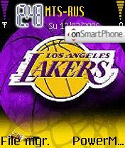 LA Lakers theme screenshot