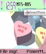 Love Hearts theme screenshot