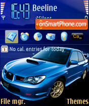 Capture d'écran Subaru STI thème