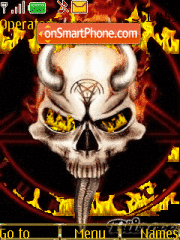 Capture d'écran Skull Animated thème