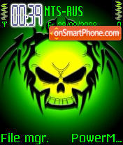 Skull tattoo tema screenshot