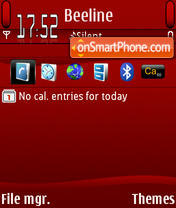 In Red Walls default tema screenshot