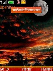 Dark Sunset tema screenshot