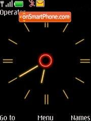 Yellow Clock tema screenshot