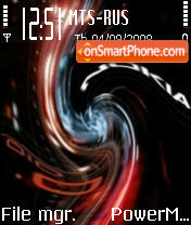 Distorted Nokia 010 tema screenshot