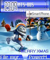 Crazy Frog Xmas tema screenshot