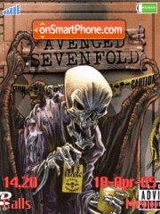 Capture d'écran Avenged Sevenfold 01 thème