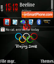 Beijing 2008 default tema screenshot