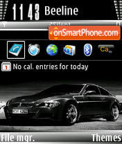 Capture d'écran BMW black thème