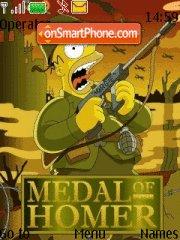 Medal Of Homer 01 theme screenshot