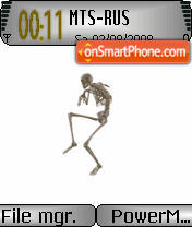 Skeleton Walk Animated es el tema de pantalla