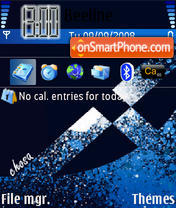 Abstract theme es el tema de pantalla