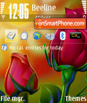 Roses 02 tema screenshot