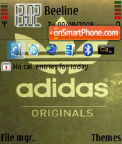 Adidas Logo es el tema de pantalla